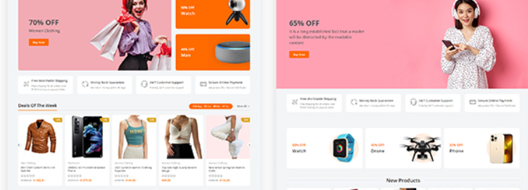 Grocery delivery app interface