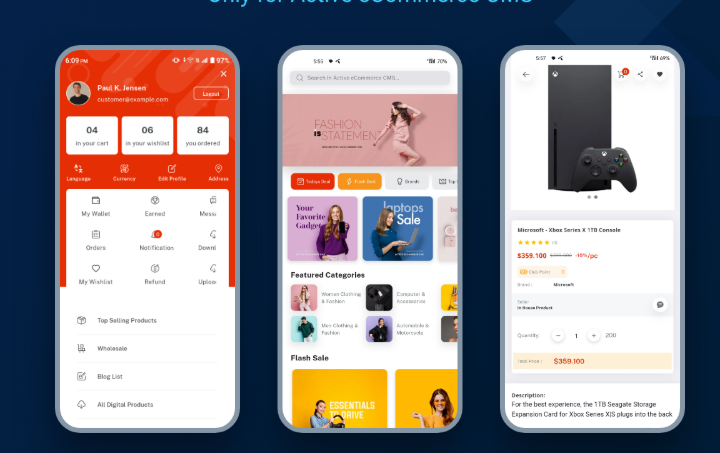 Marketplace vendor dashboard